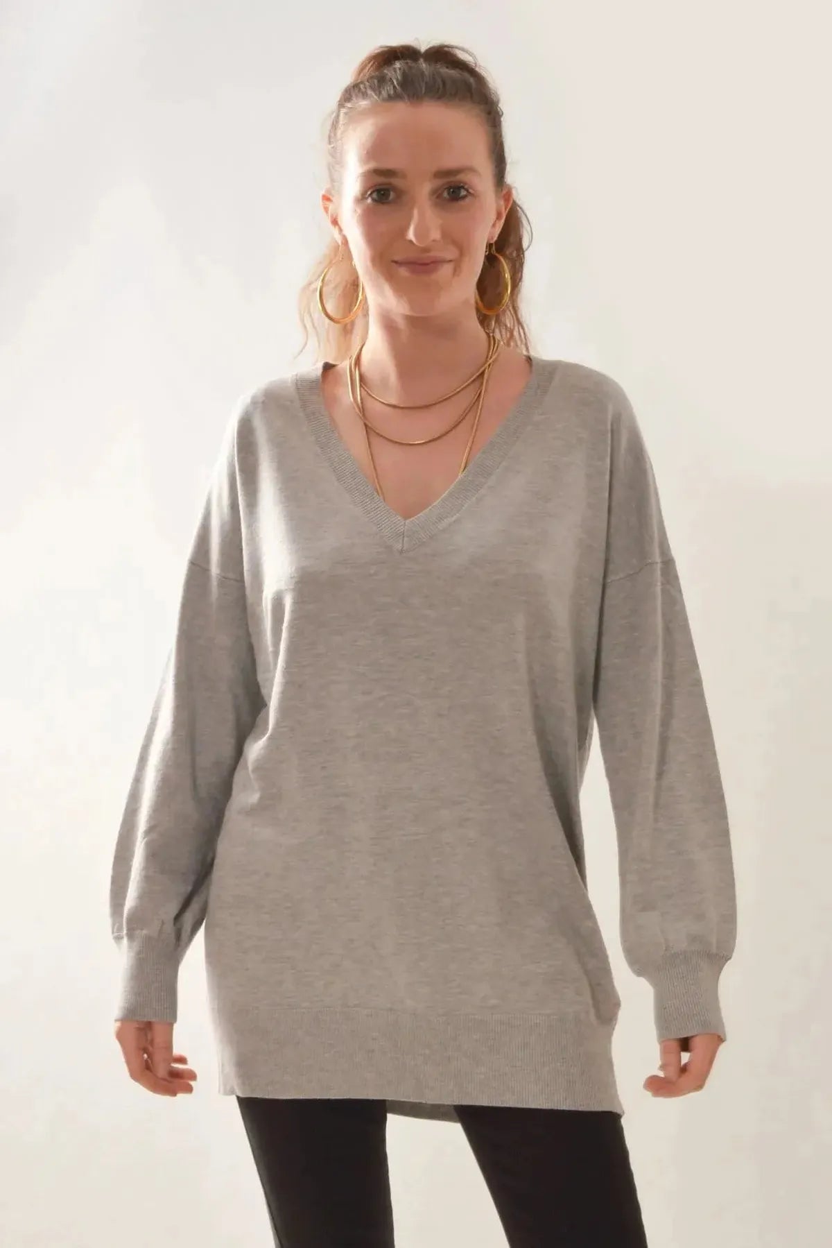 Grey jumper 2025 womens uk