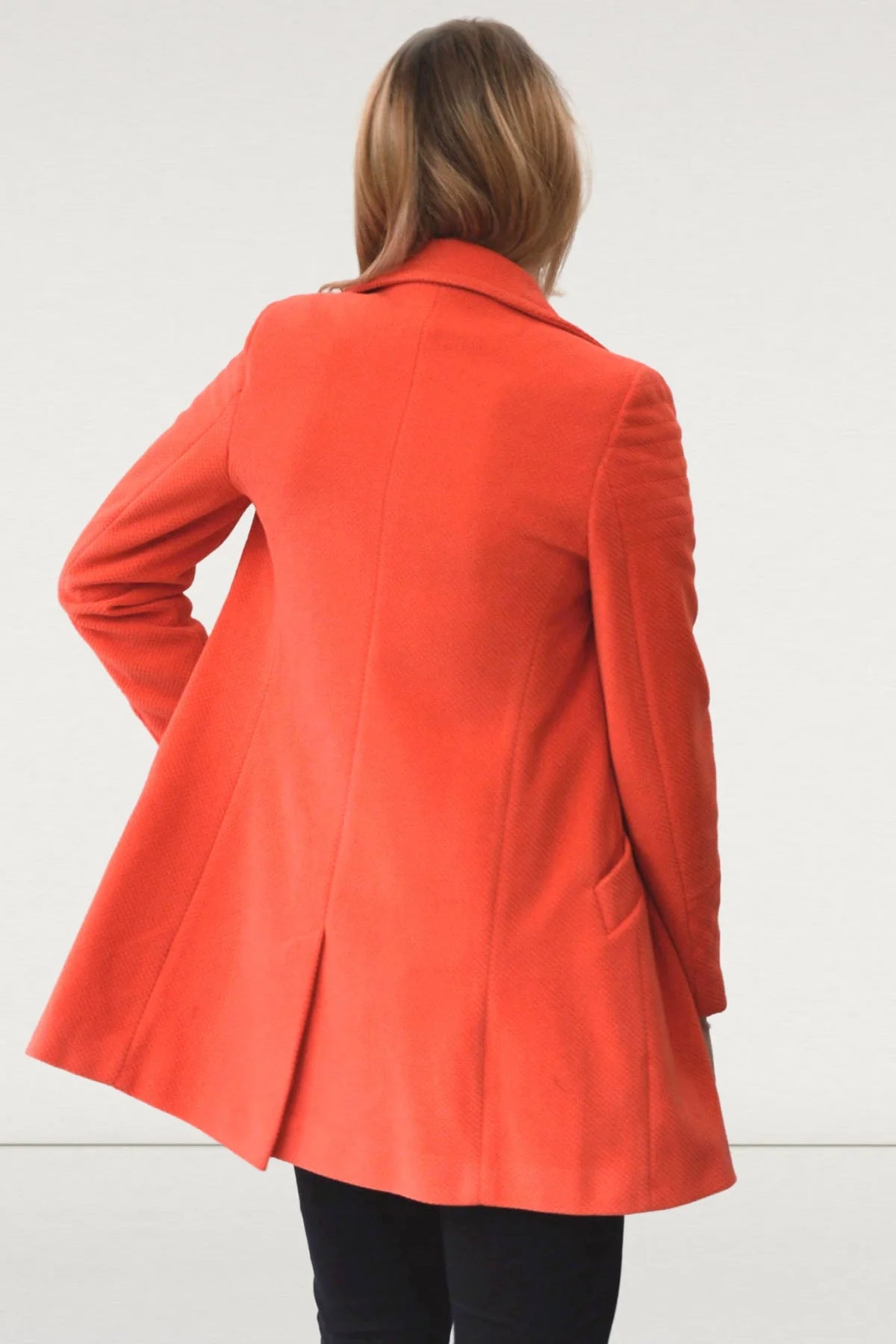 Orange cheap velvet coat
