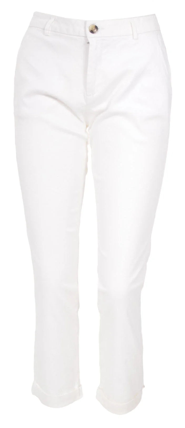 Benetton Cropped Cotton Chino Trousers