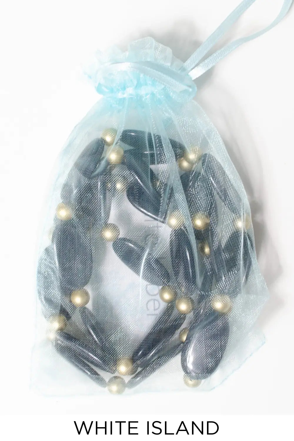 White Island Black Bead Necklace