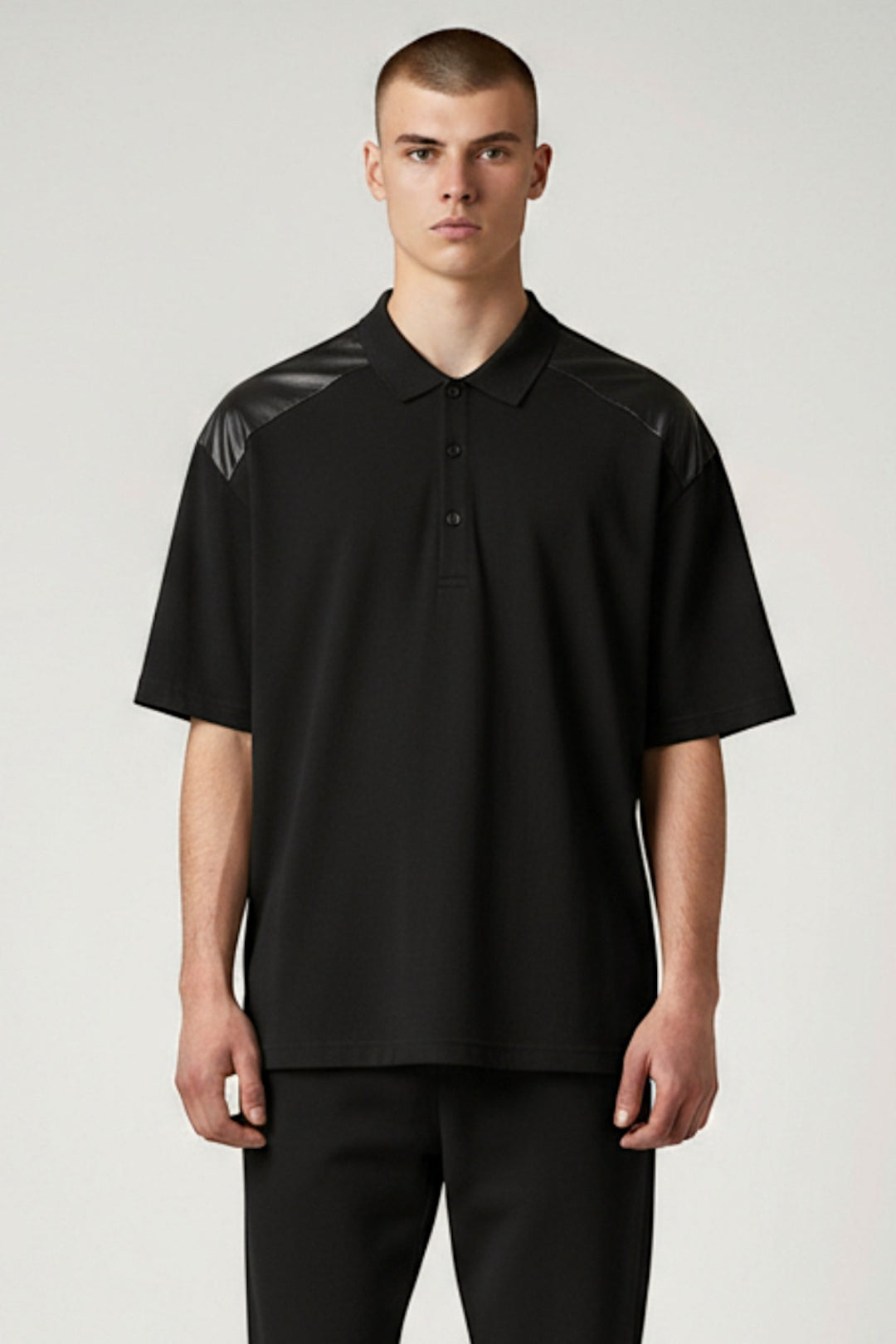 Polo Shirt Contrast Shoulder