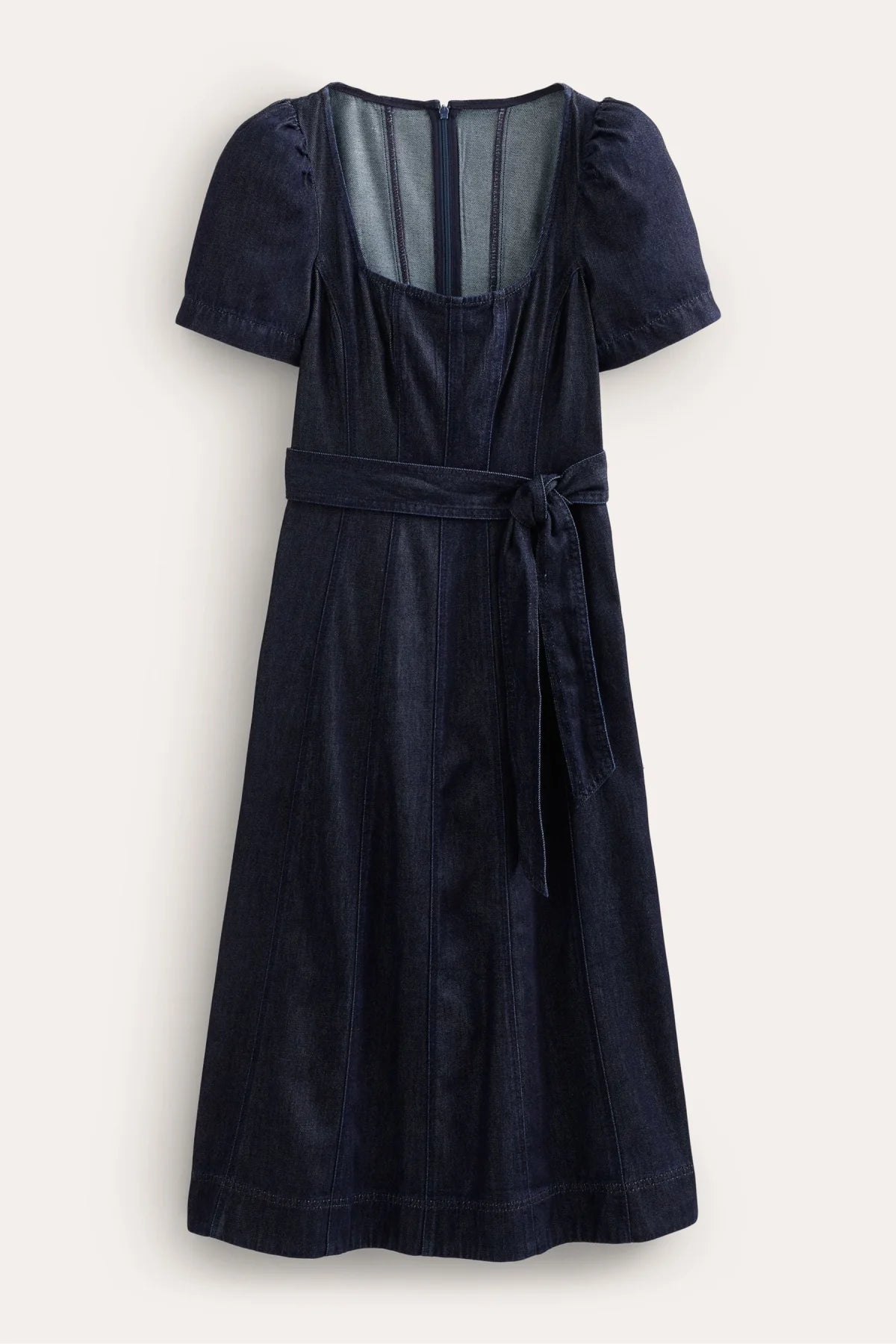 Denim Square Neck Summer Dress – Secret Label