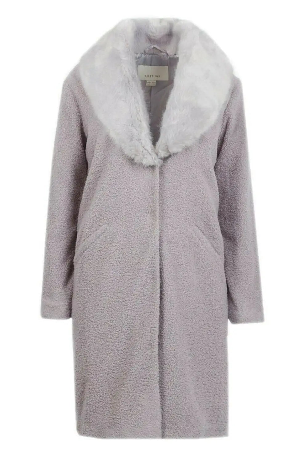 Boucle Teddy Coat Fur Collar – Secret Label