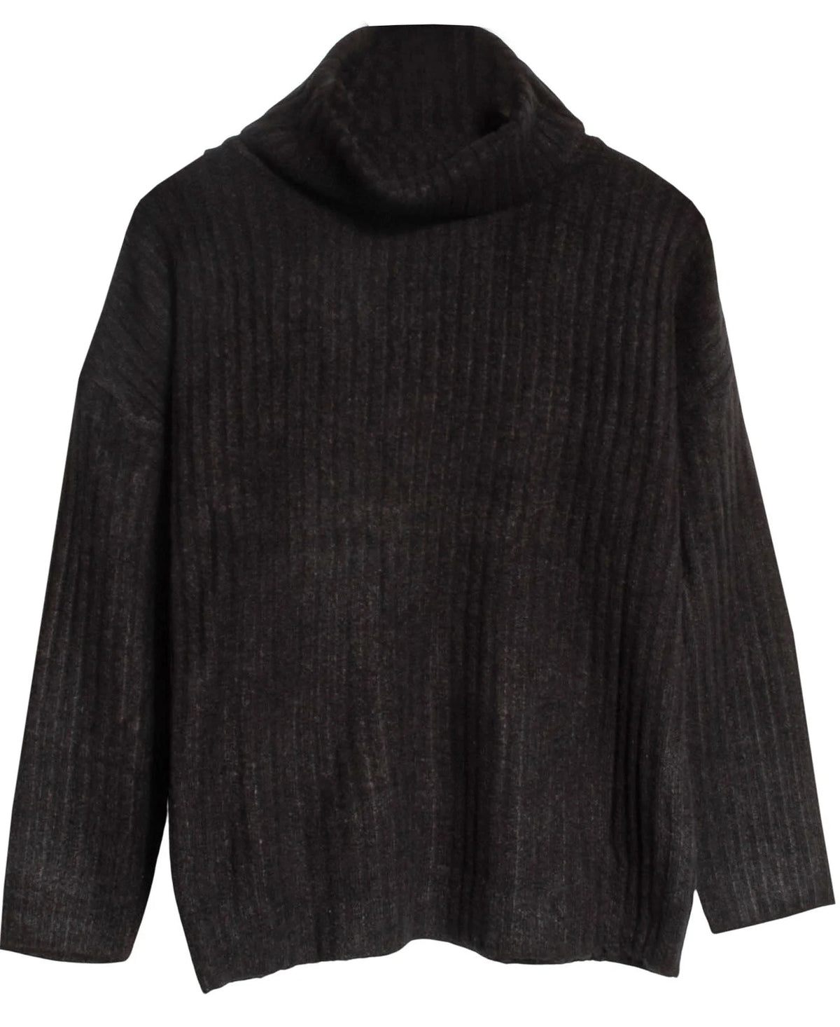 Cowl Roll Neck Ribbed Jumper Brave Soul