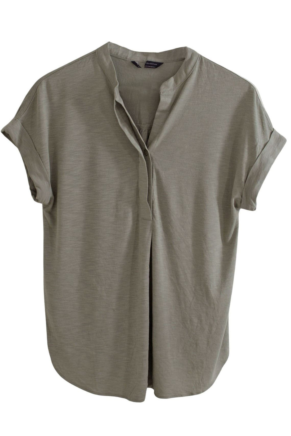 Pleat Front Jersey Top-Secret Label