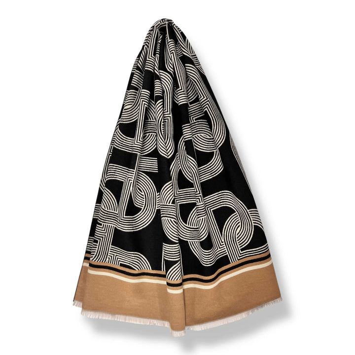 Cashmere Blend Chain Link Scarf