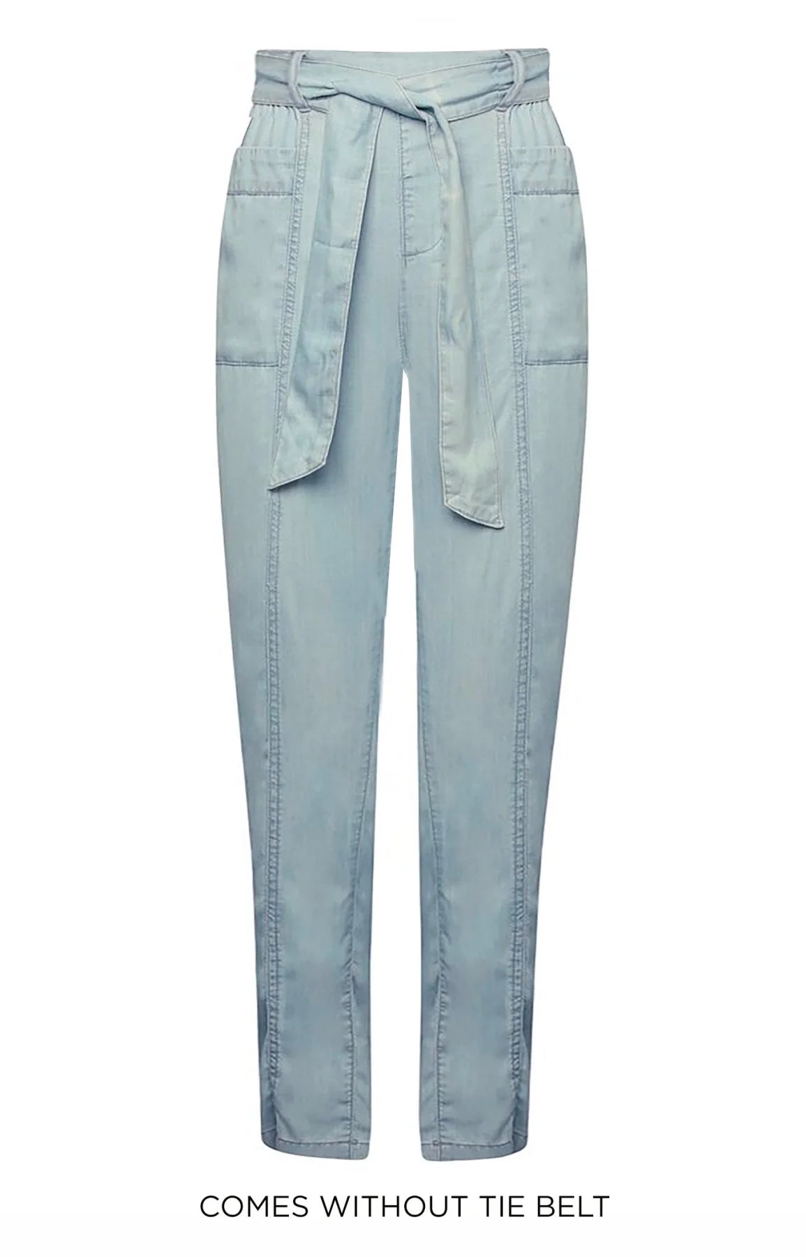 M&Co Chambray Relaxed Taper Trousers