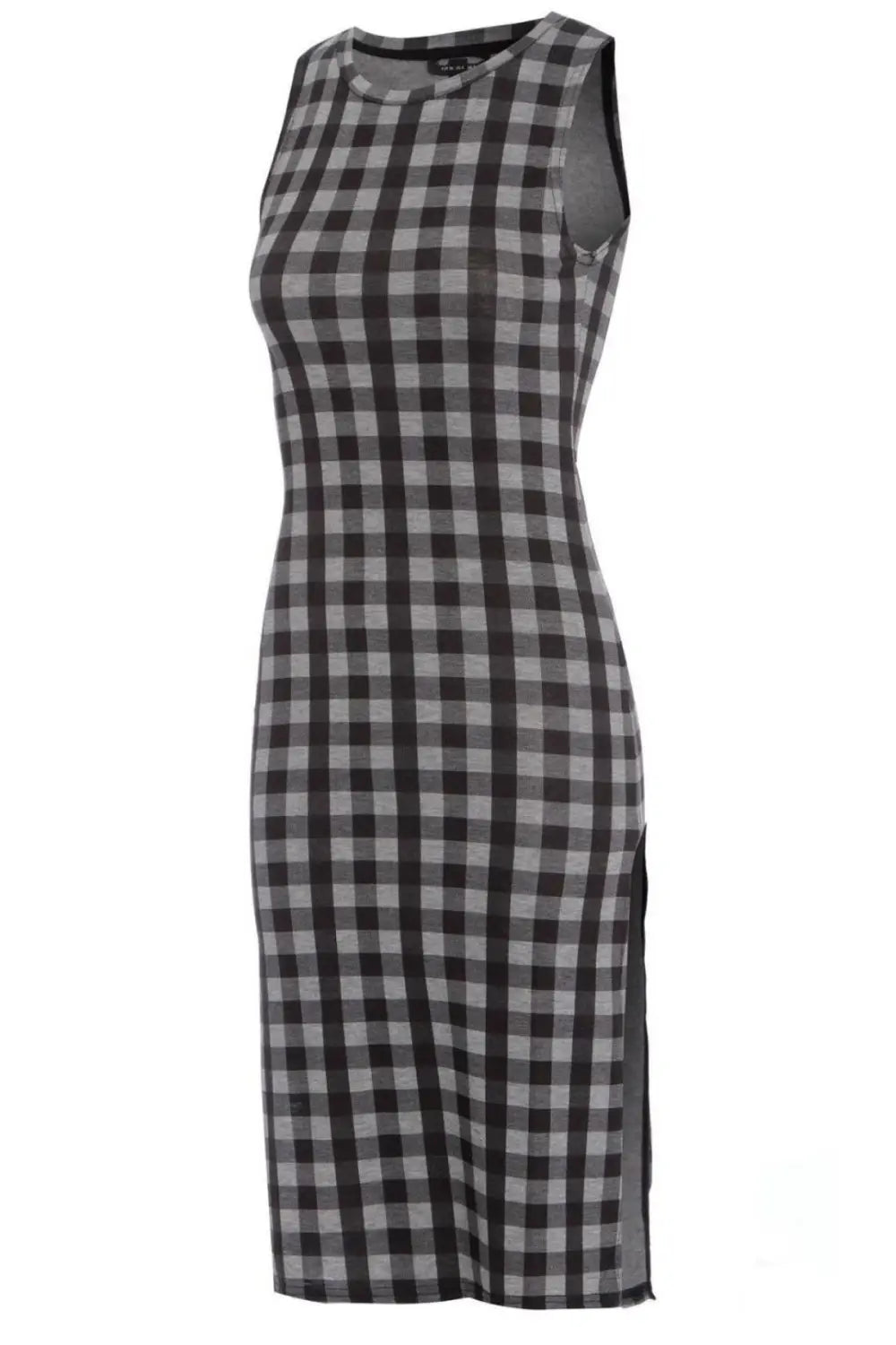 Black and white checkered bodycon dress online