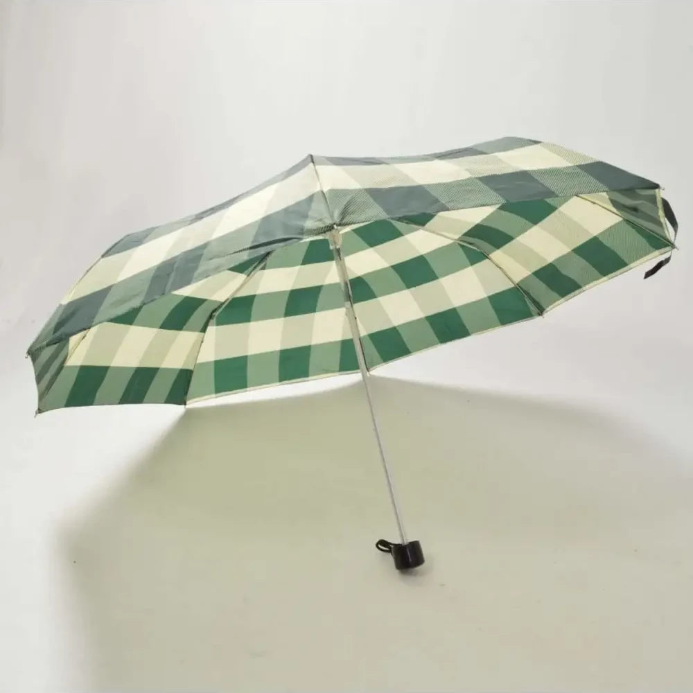 Secret Label Compact Handbag Umbrella | Green Stripe Secret Label