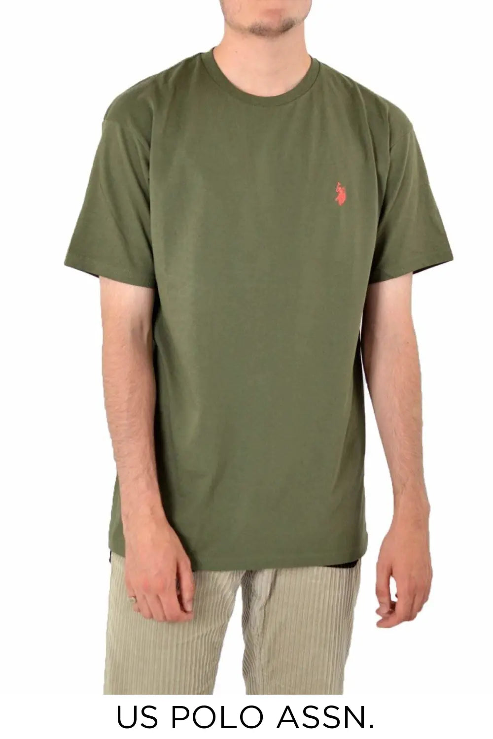 US Polo Assn. Cotton Crew Neck T Shirt Khaki / S