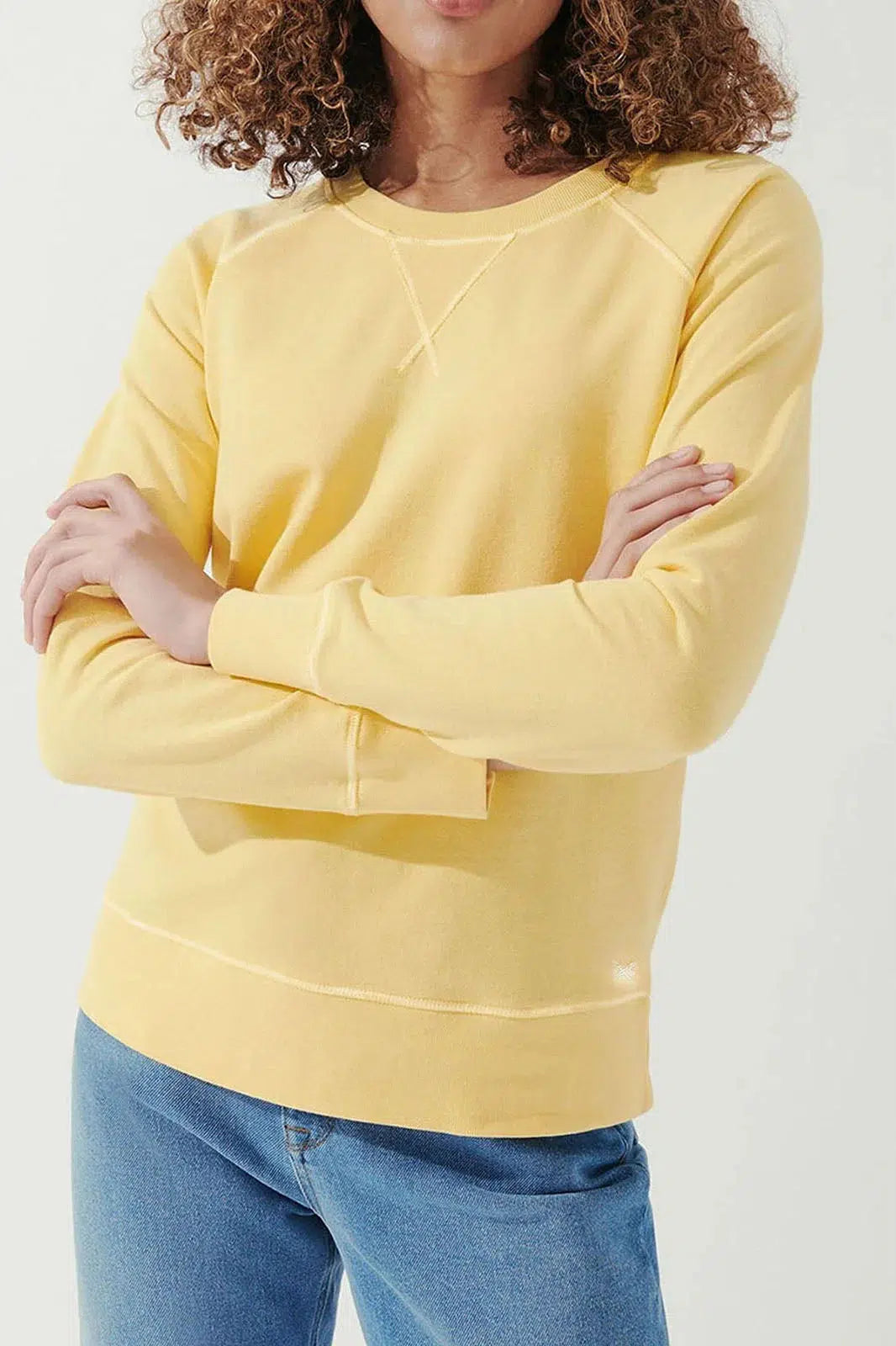 Crew Clothing Pastel Cotton Sweatshirt Yellow / 6