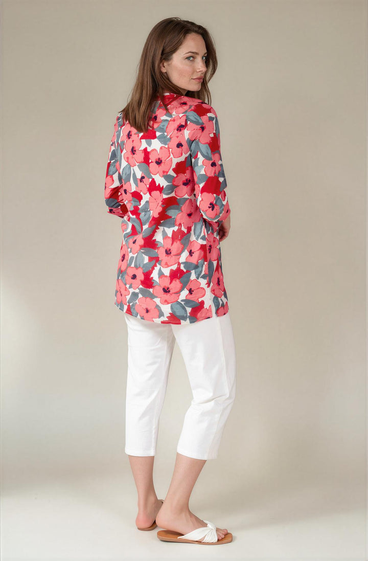Pink Floral Bloom Tunic Top-Secret Label