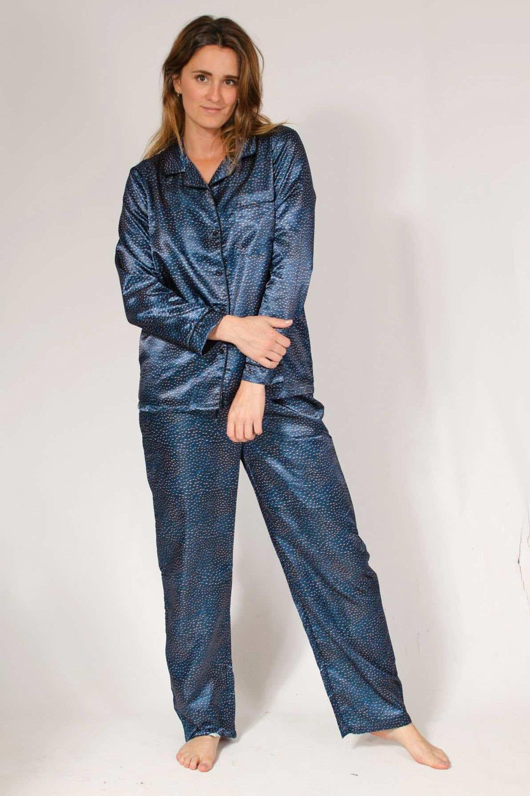 Spot Satin Pyjama Set – Secret Label