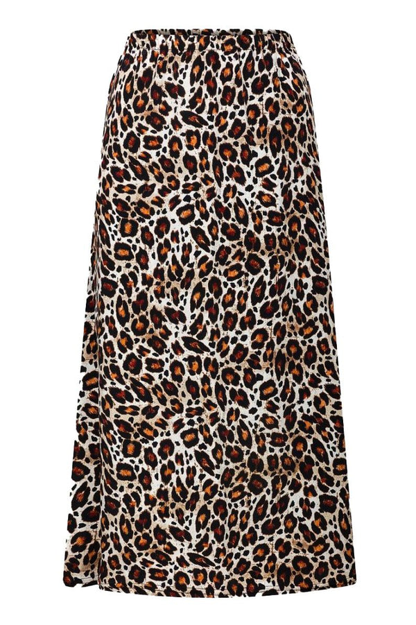 Leopard Print Midi Skirt – Secret Label