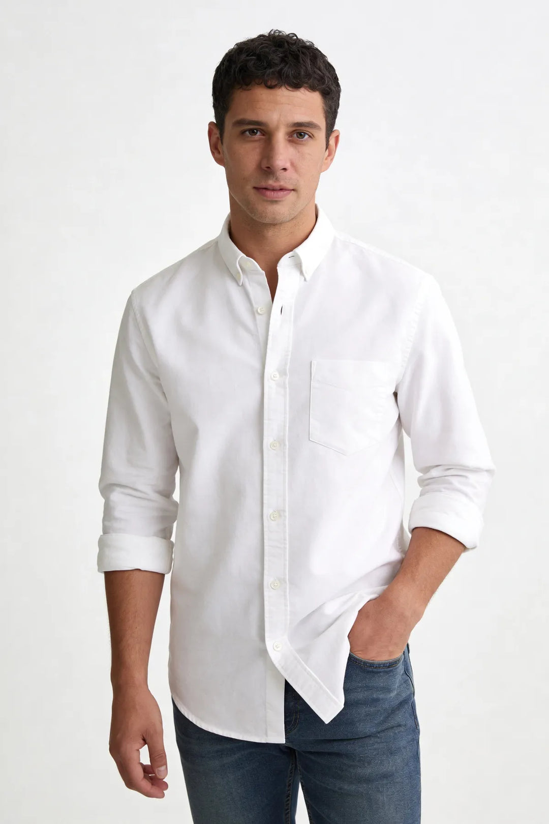 Oxford Cotton Long Sleeve Shirt
