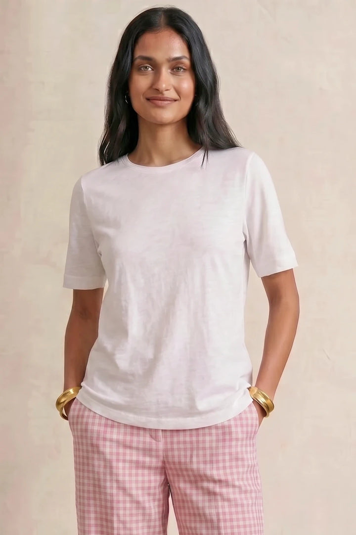 Relaxed Linen Blend T-Shirt