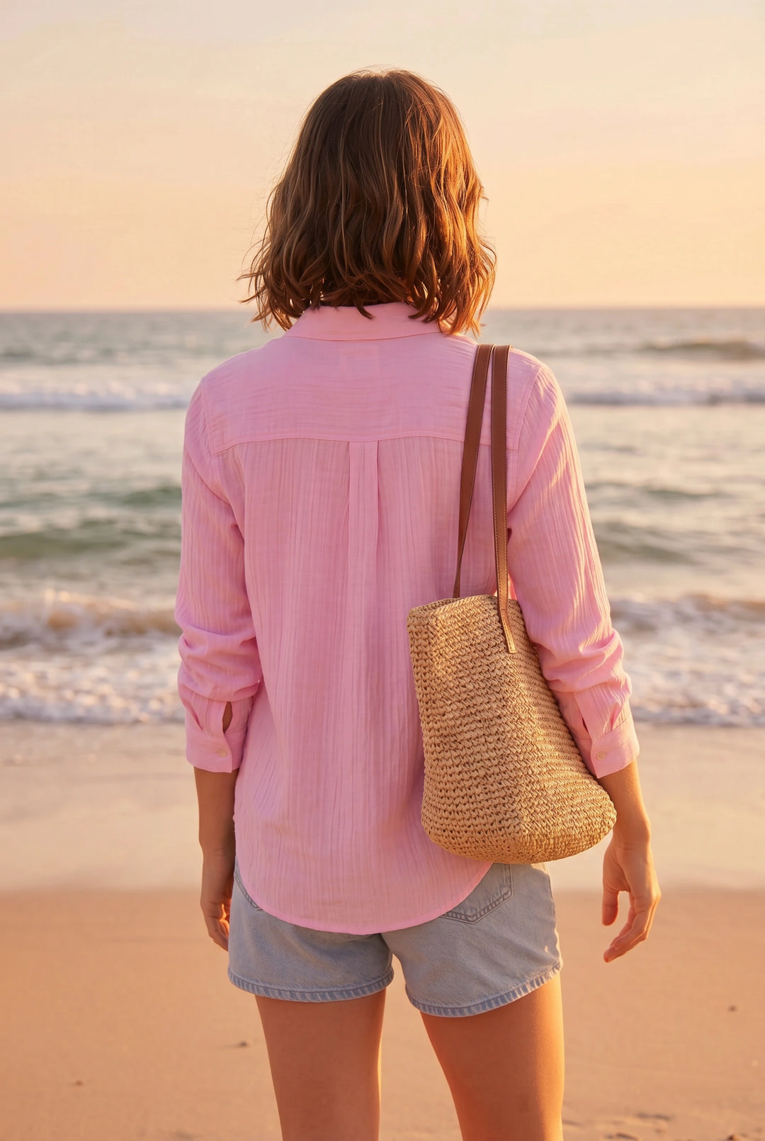 Crinkle Cotton Summer Shirt