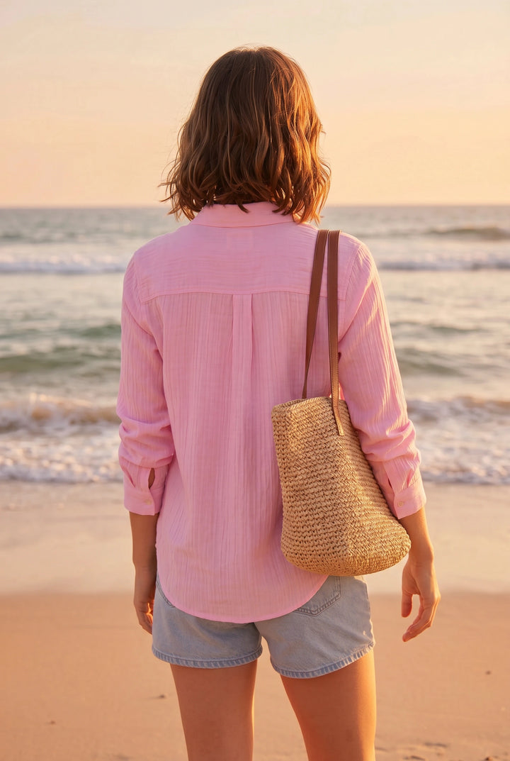 Crinkle Cotton Summer Shirt