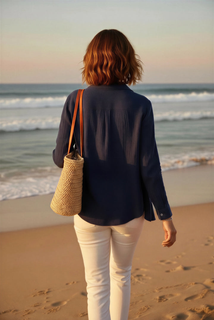 Crinkle Cotton Summer Shirt