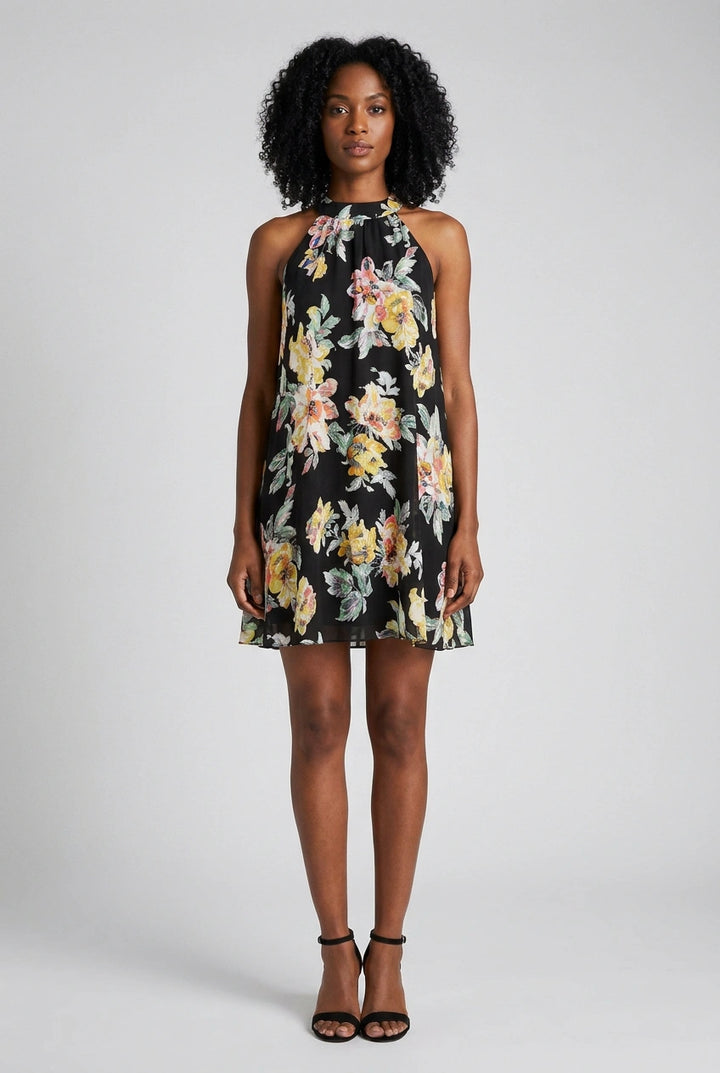 Floral Sleeveless Swing Top