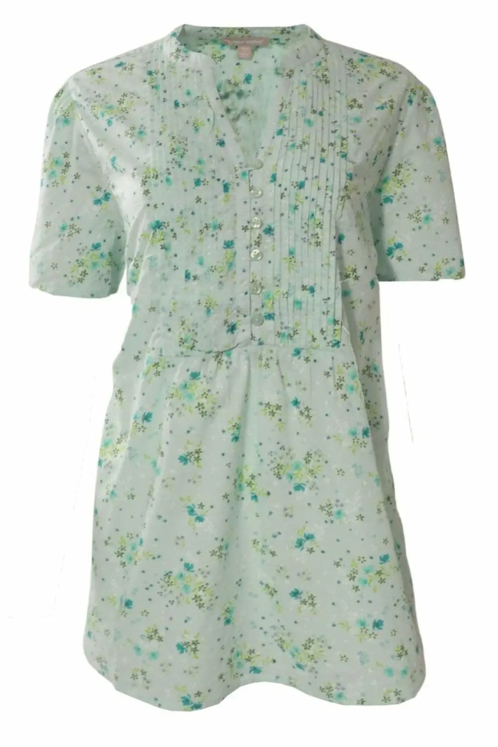 Woman Within Floral Tuck Front Blouse