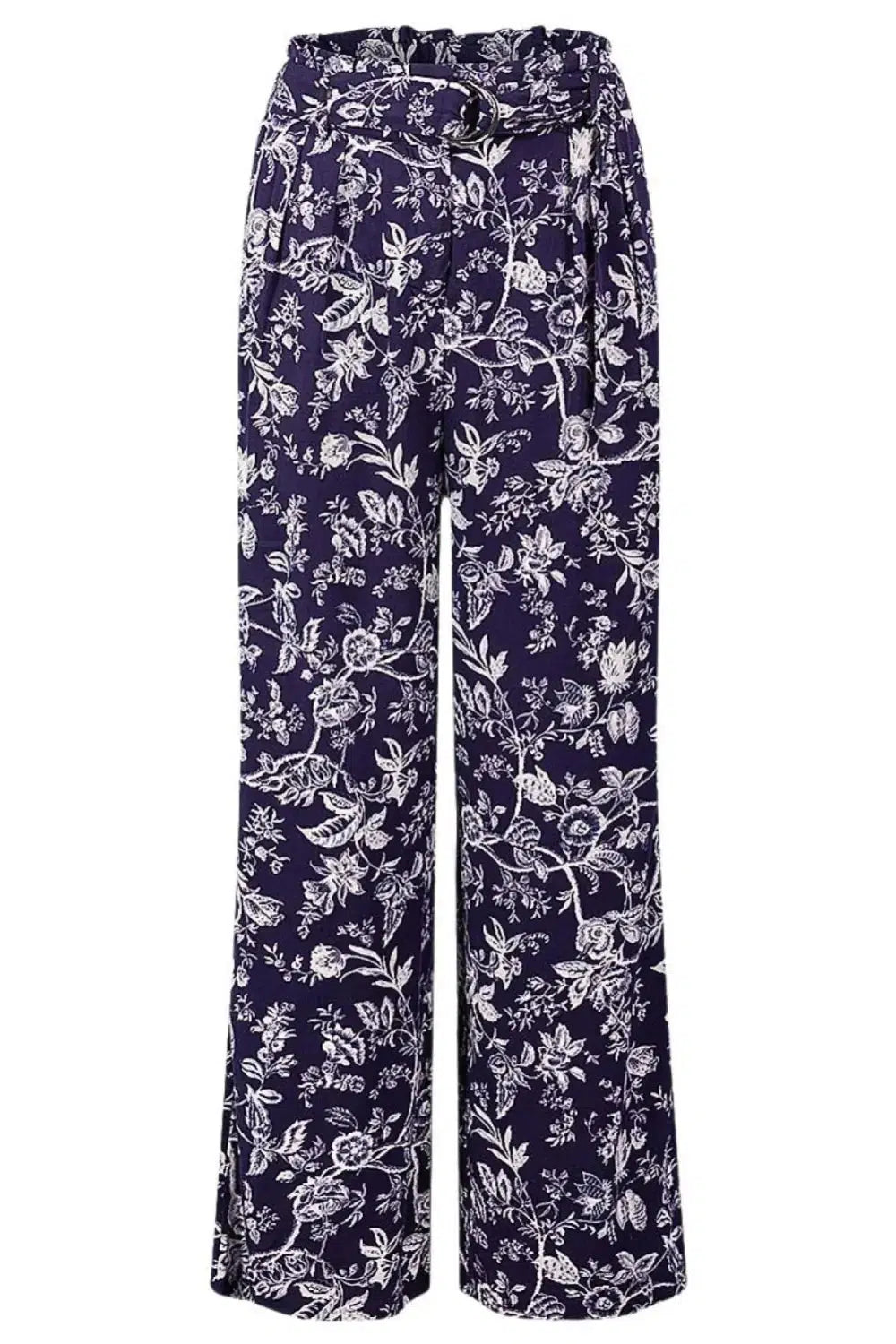 Oasis Floral Wide Leg Crop Trousers
