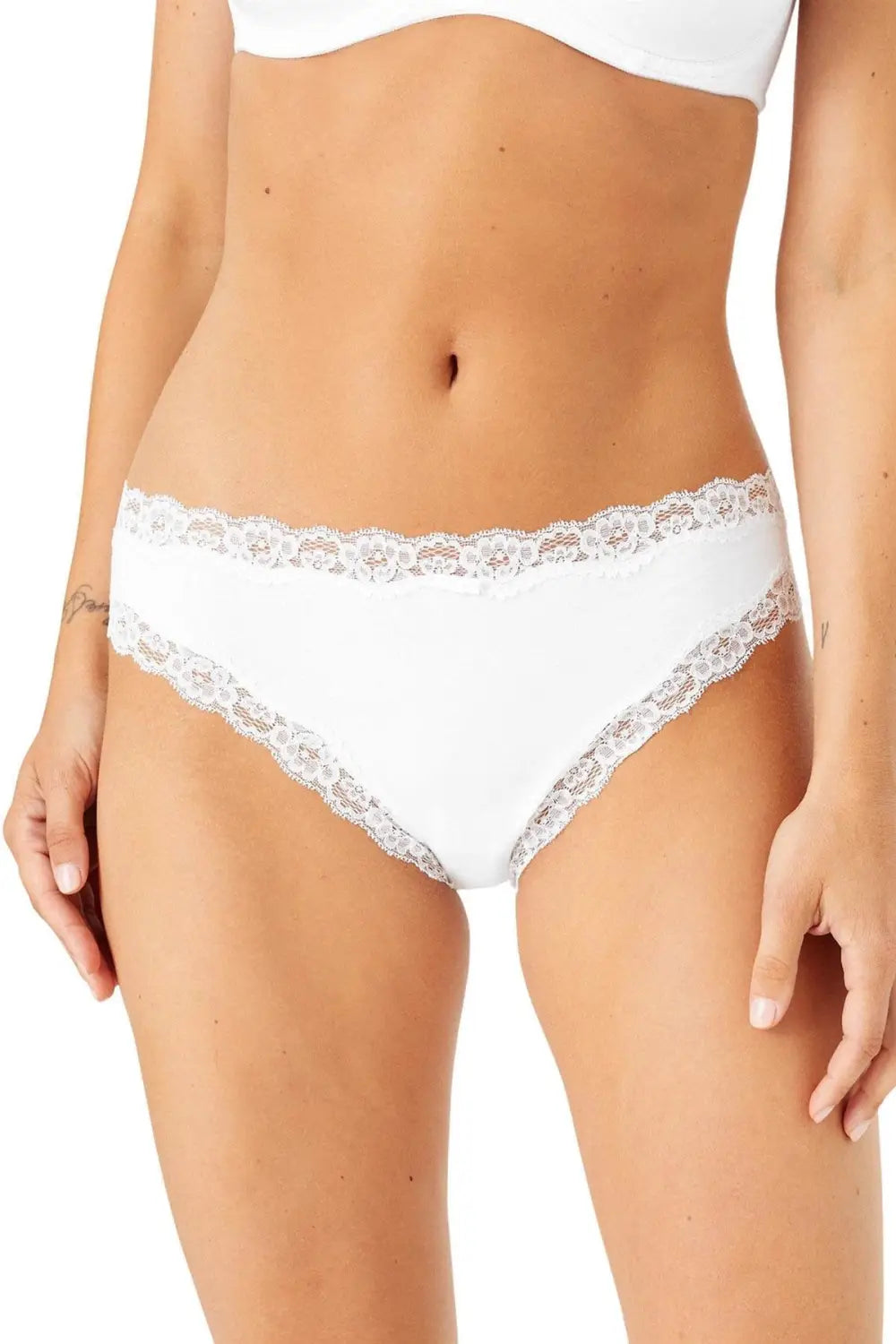 Lace Knickers Black White (4 Pack)