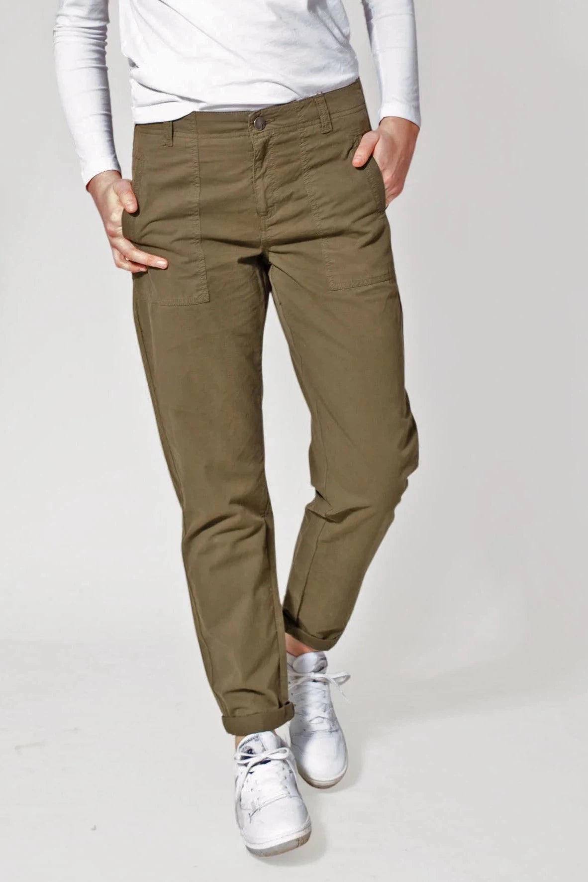 M&S Lightweight Cargo Trousers Khaki / 8 / Short