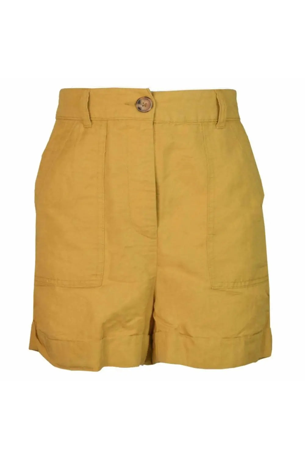M&S Linen Blend Turn-up Shorts
