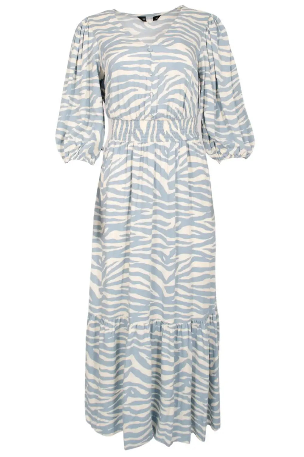 BROWN RUCHED MIDAXI DRESS