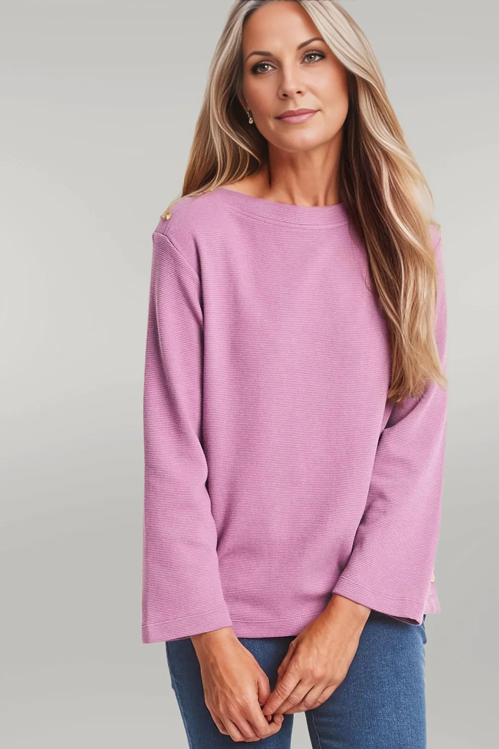 Mistral Jersey Ottoman Side Button Top Lilac / 12
