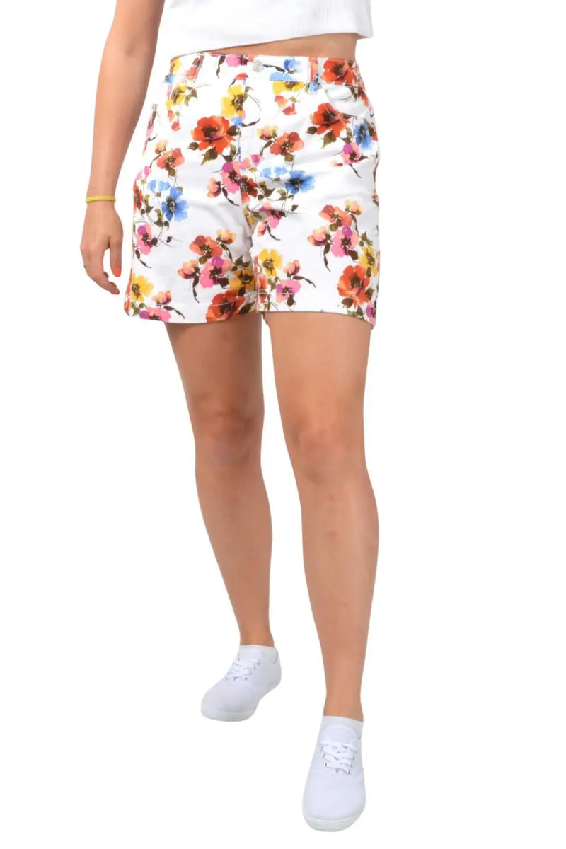 Gloria Vanderbilt Multicolour Floral Shorts