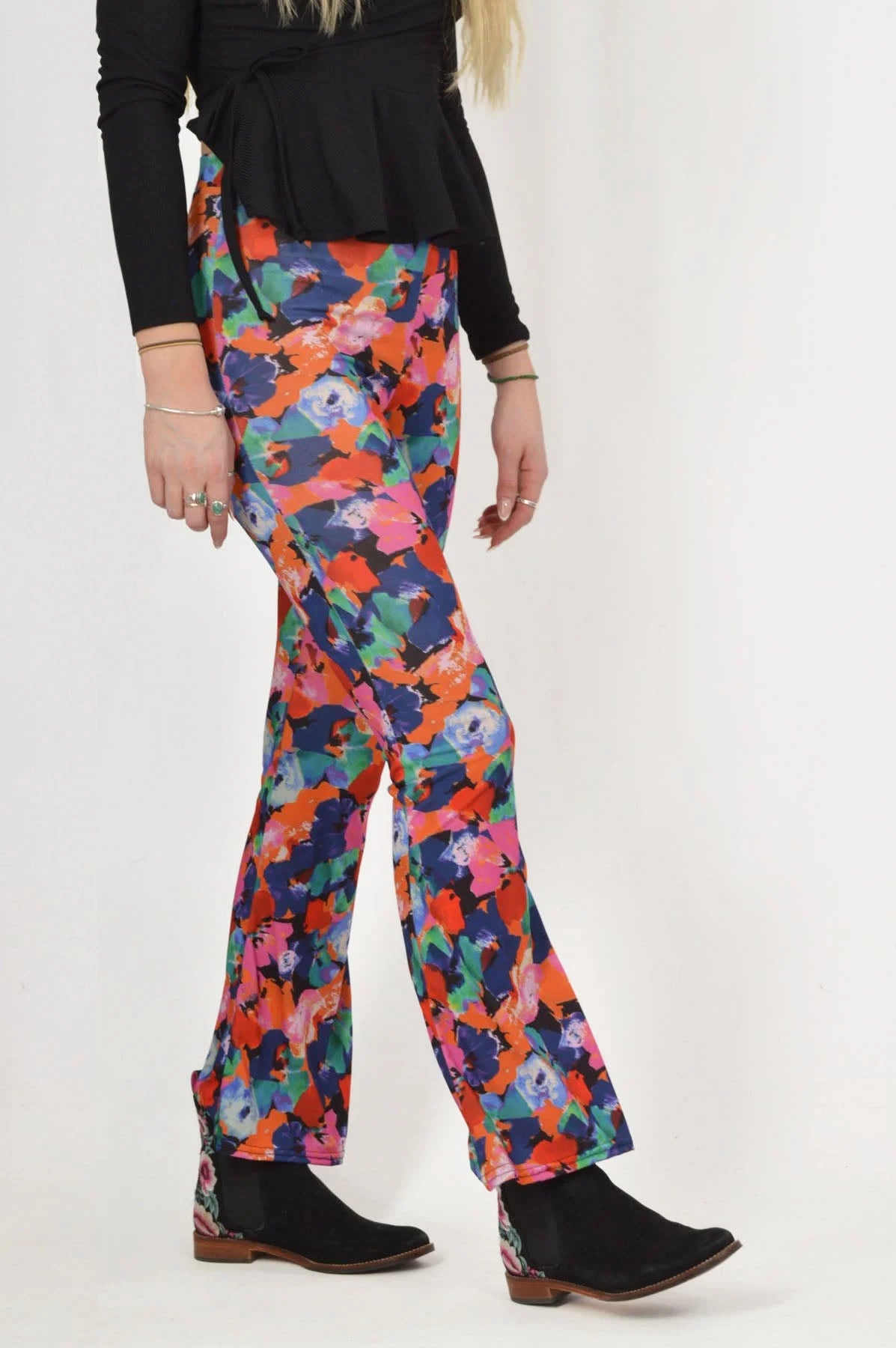 Flared sales legging print