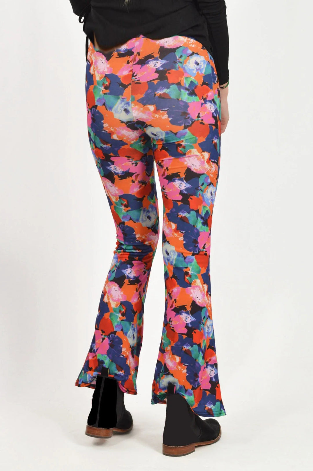 Floral Print Flared Leggings Secret Label
