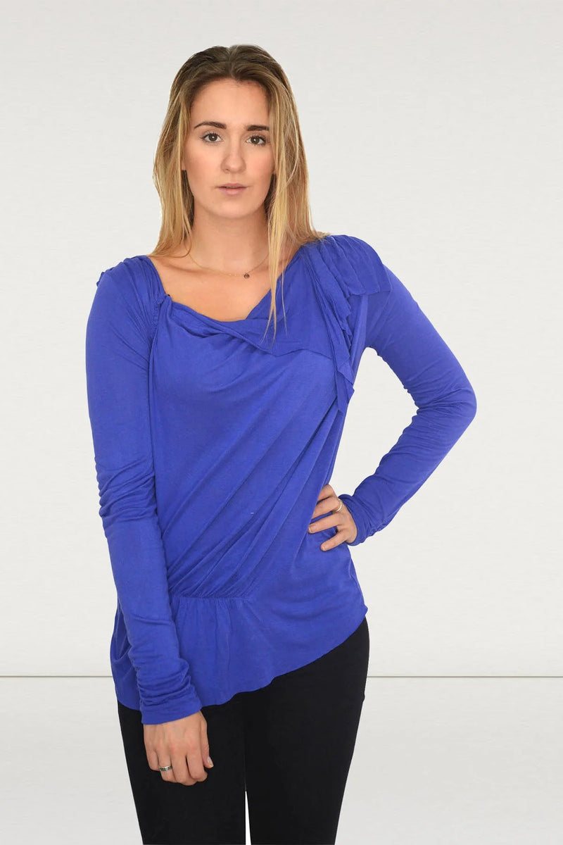 Oasis Frill Long Sleeve Jersey Top