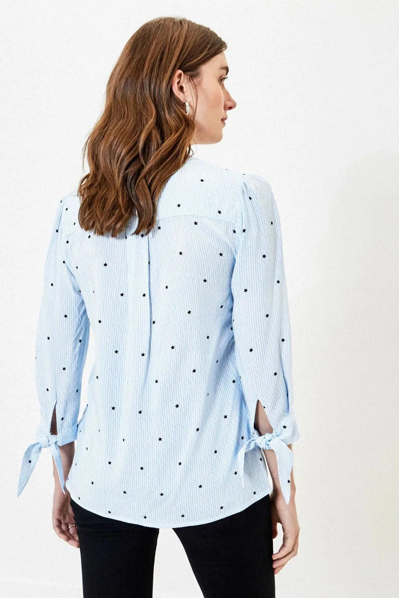 oasis star print blouse 985