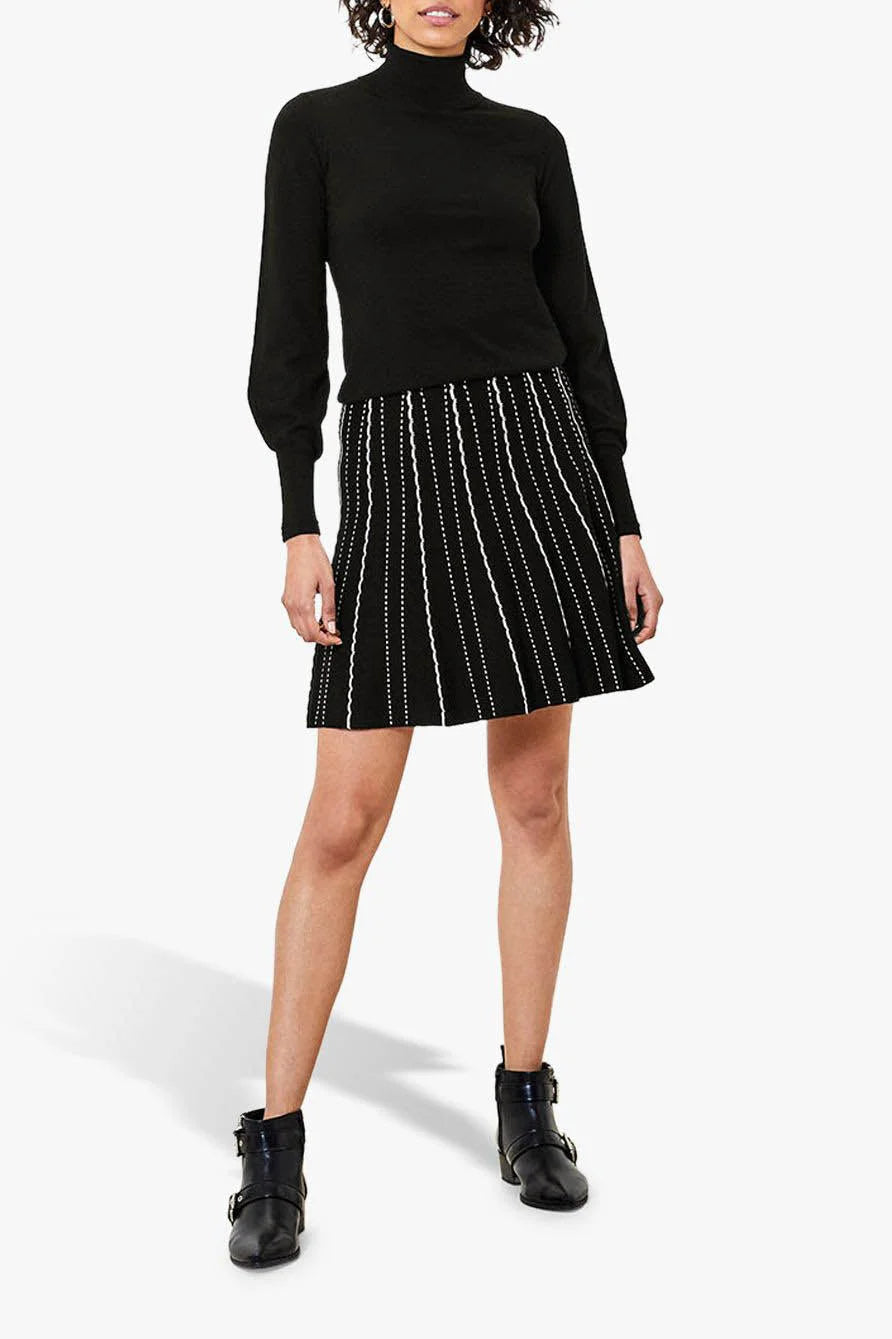 Black midi skater on sale skirt