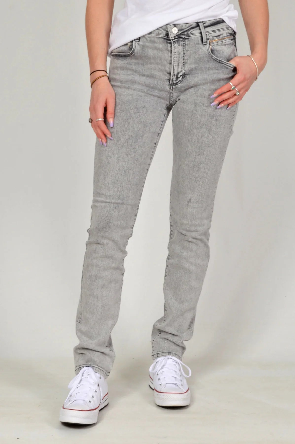 S.Oliver Slim Leg Jeans Grey Wash / 6 / Reg