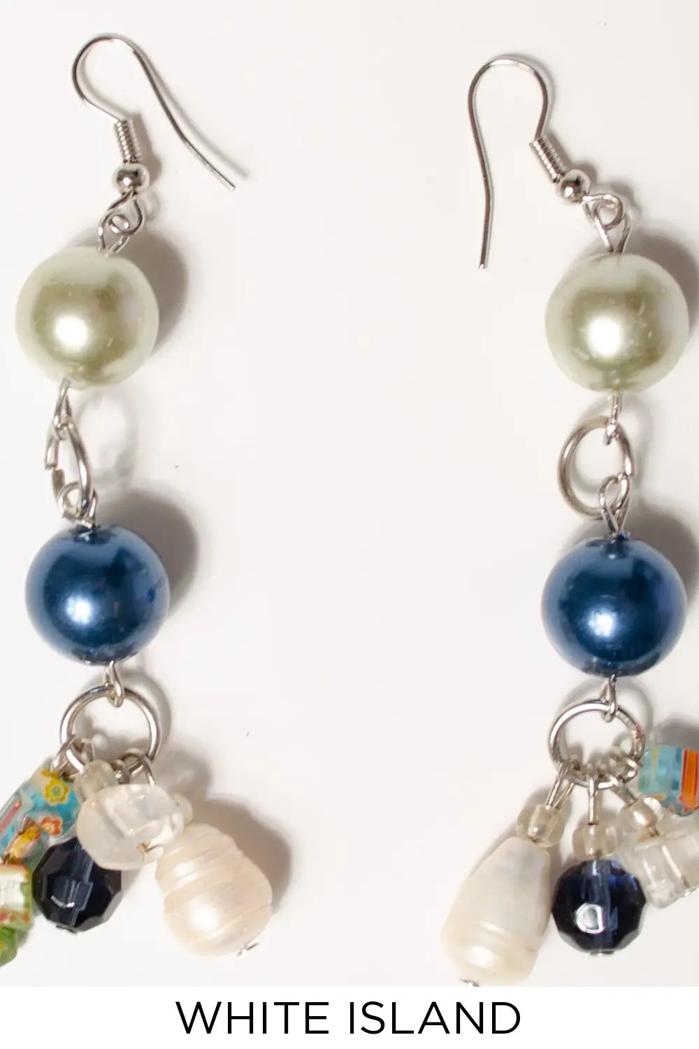 White Island Pearl Mix Dangle Earrings