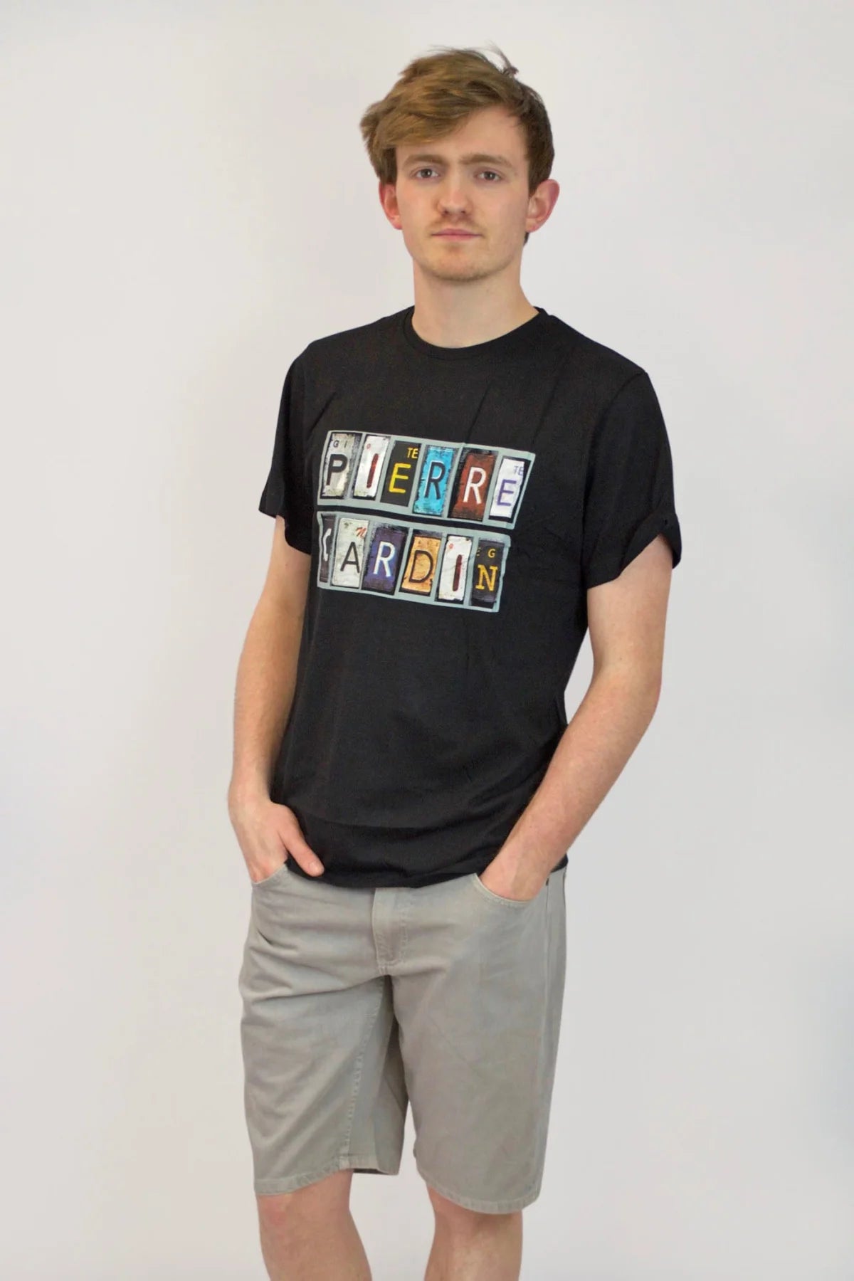 Pierre Cardin Graphic T Shirt Black / XS
