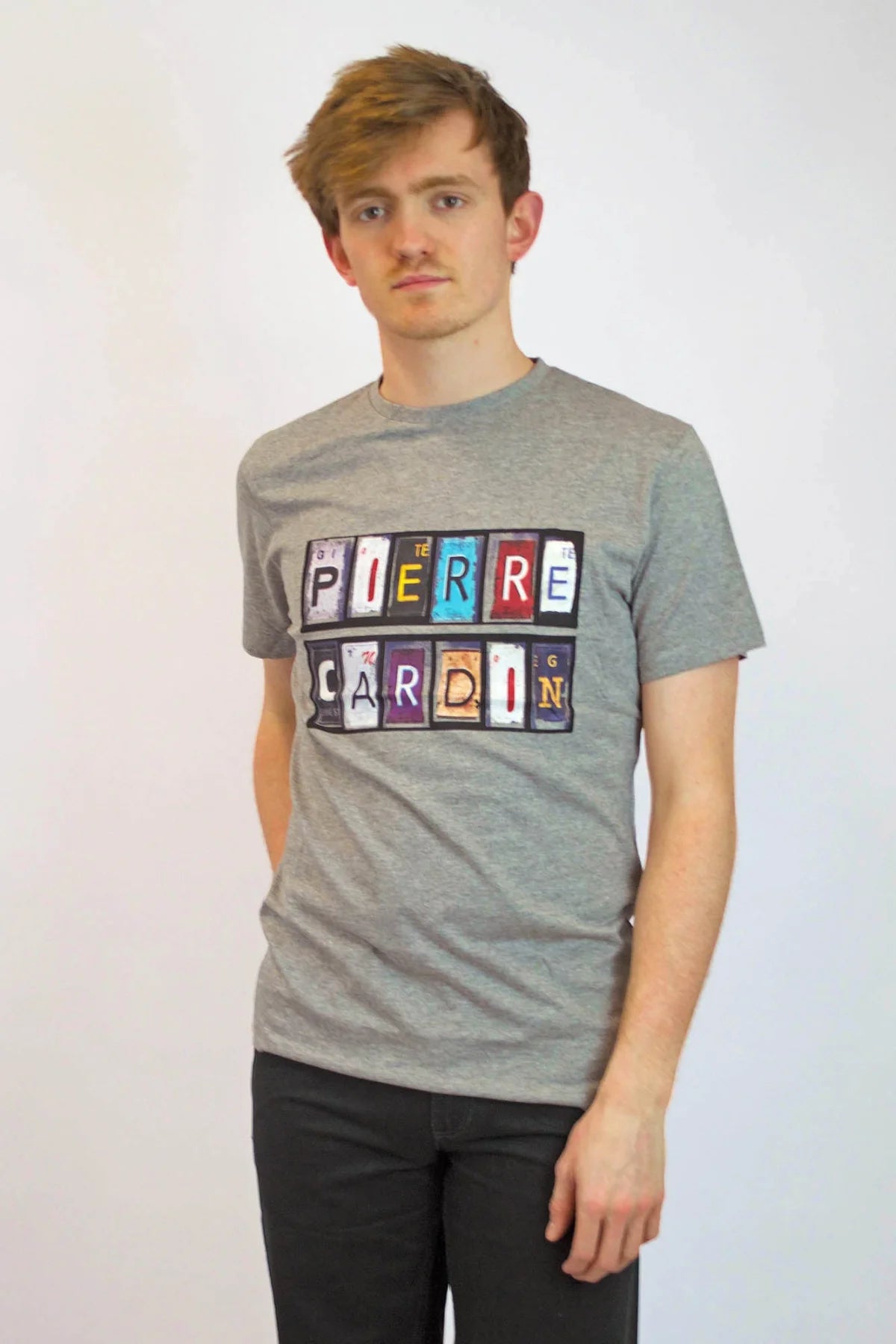 Pierre Cardin Graphic T Shirt Grey / S