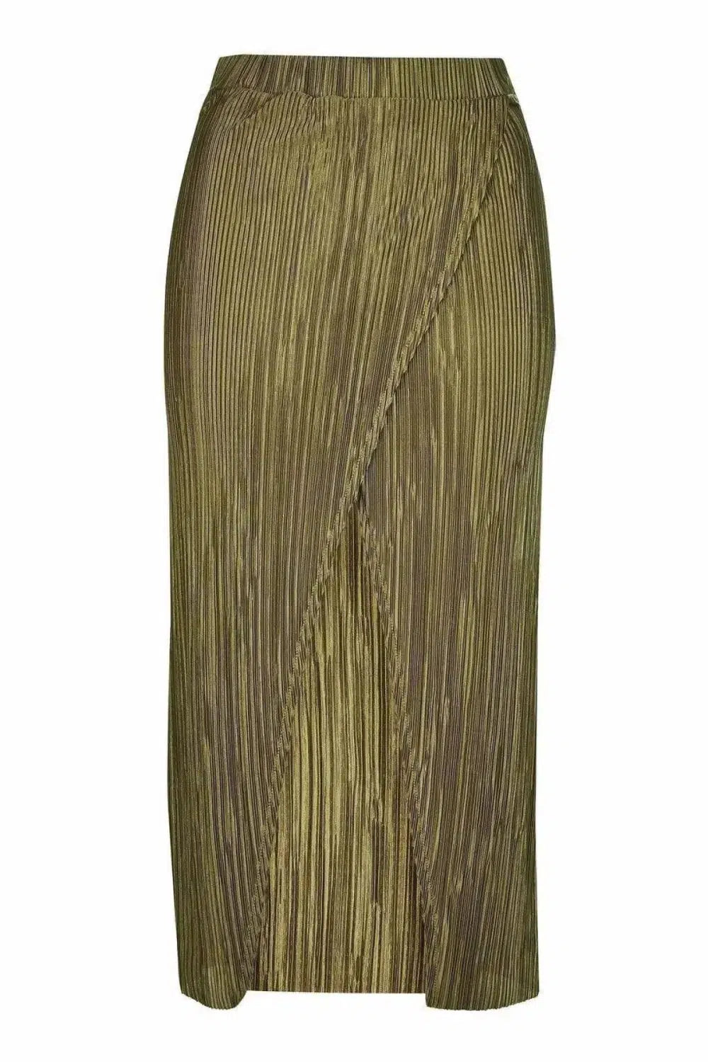 Topshop Plisse Wrap Midi Skirt