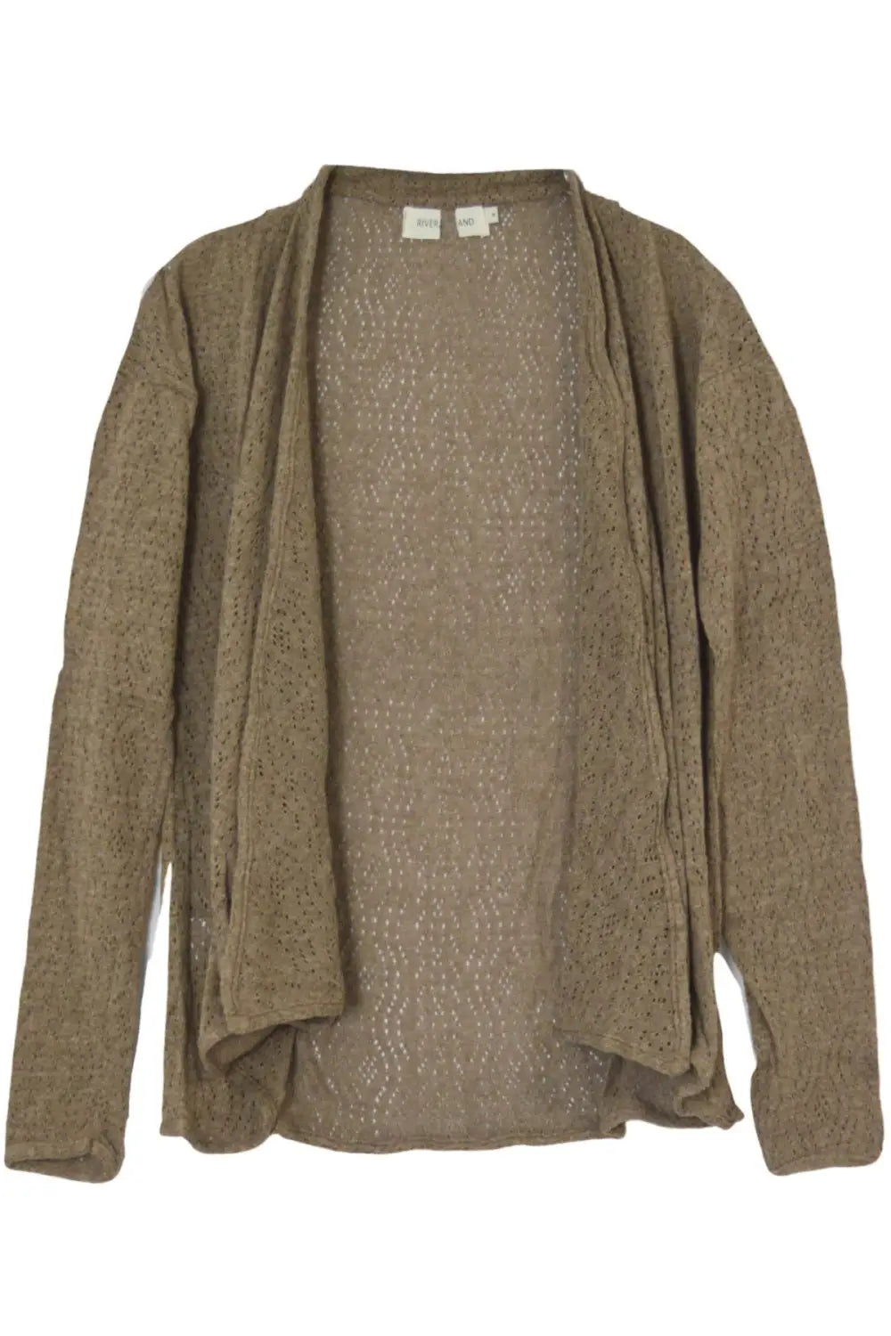 River Island Pointelle Open Front Cardigan