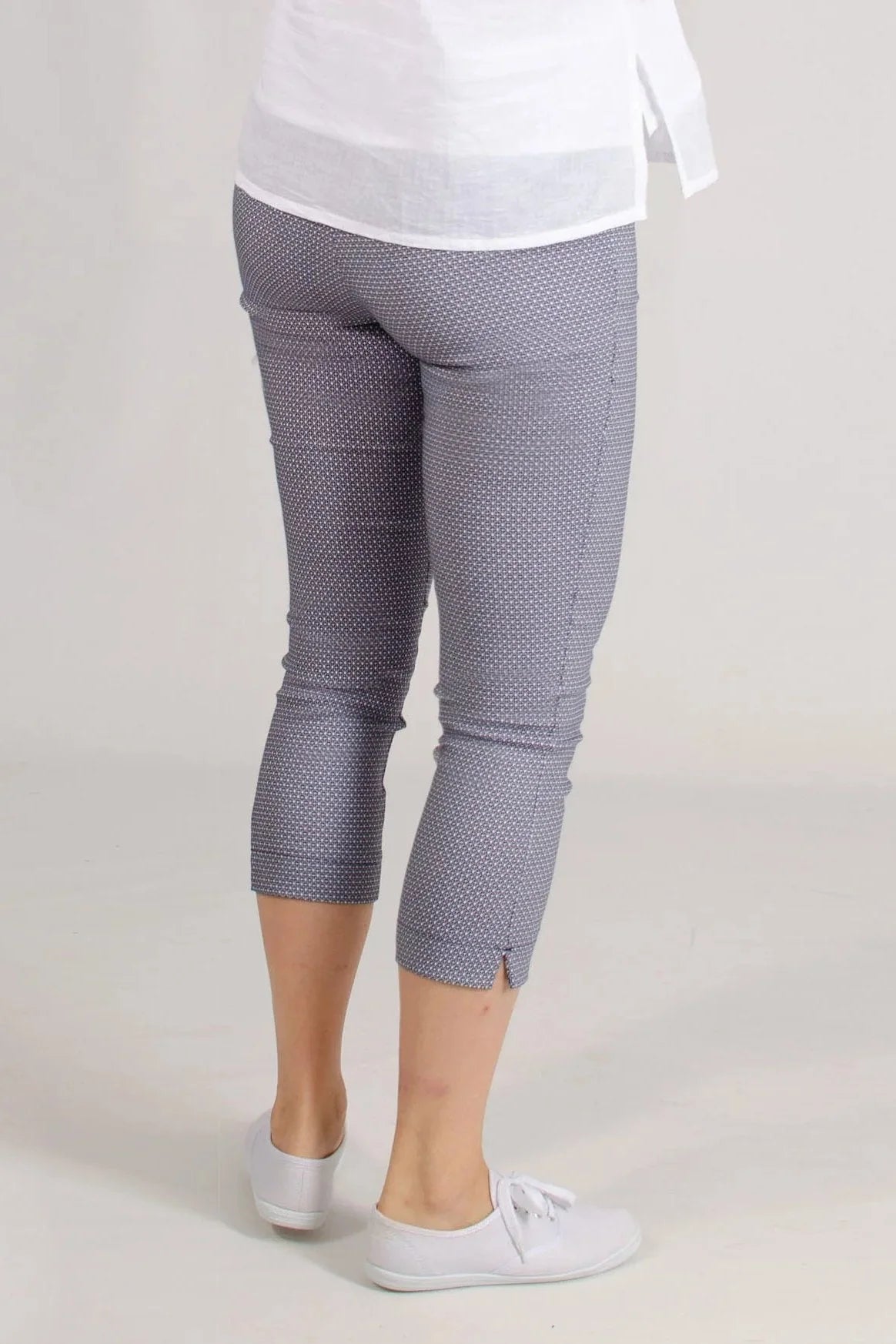 Womens gray discount crop pants