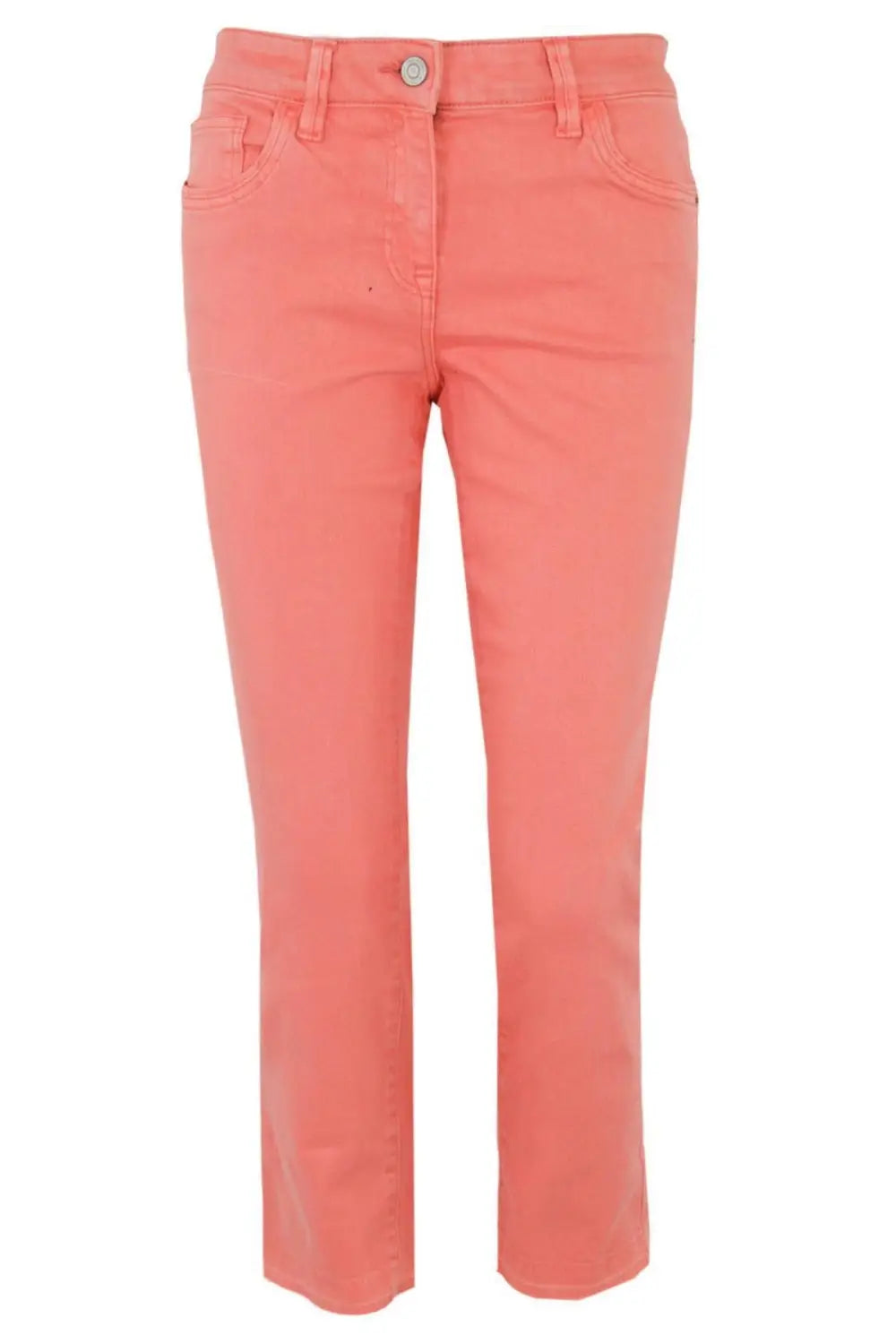 Cropped raw edge jeans discount