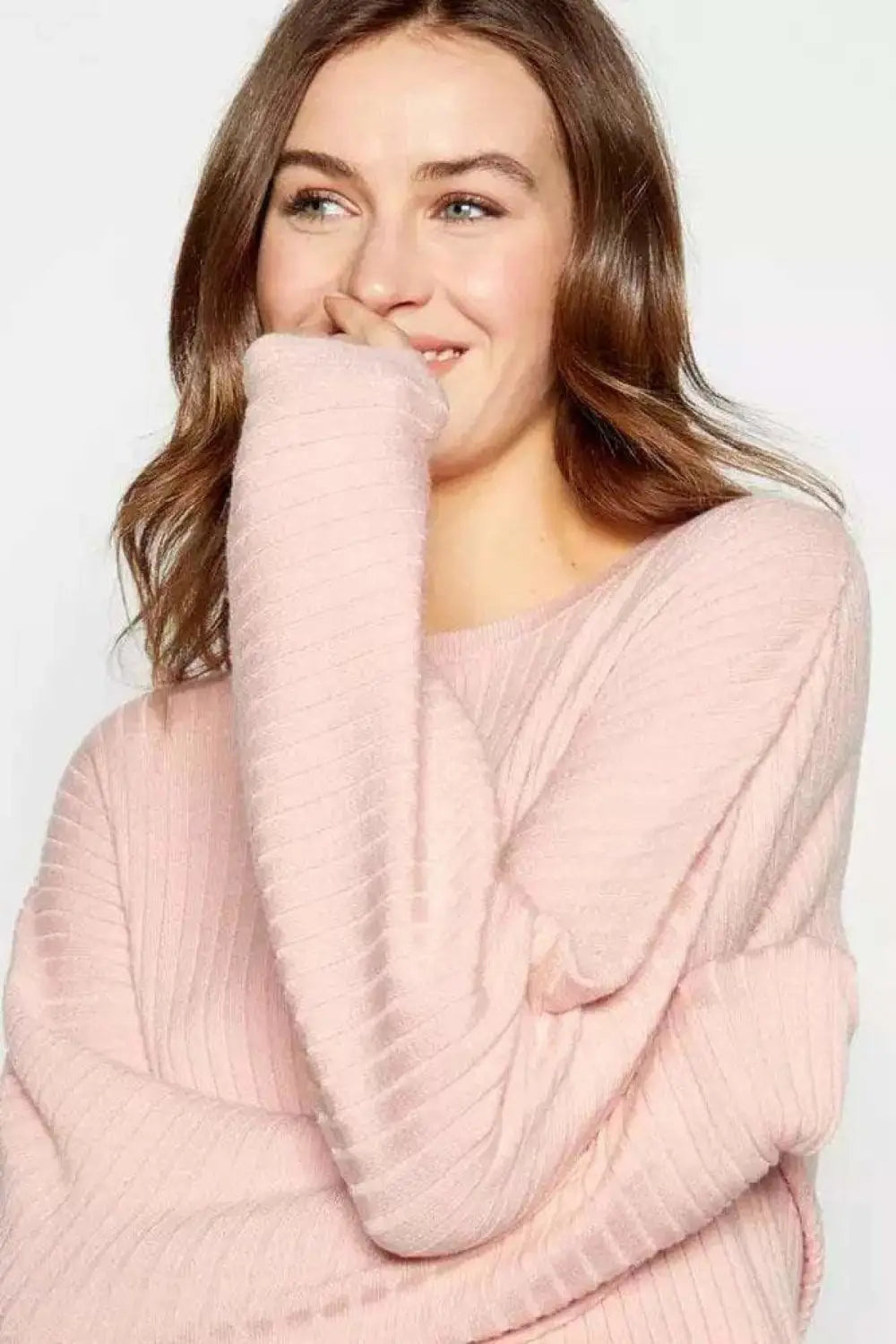 Ribbed dolman sweater discount