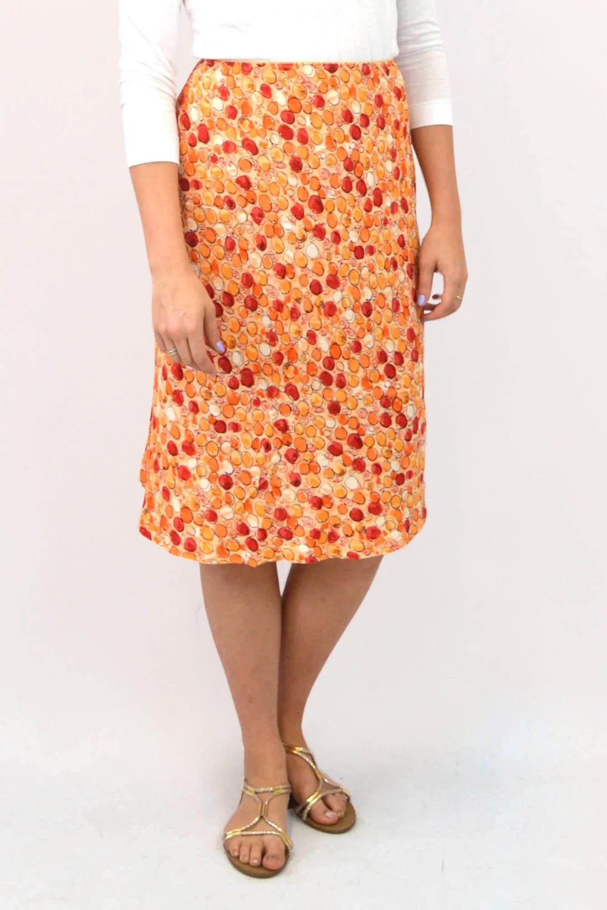 Secret Label Dotty Summer Skirt Orange / 10