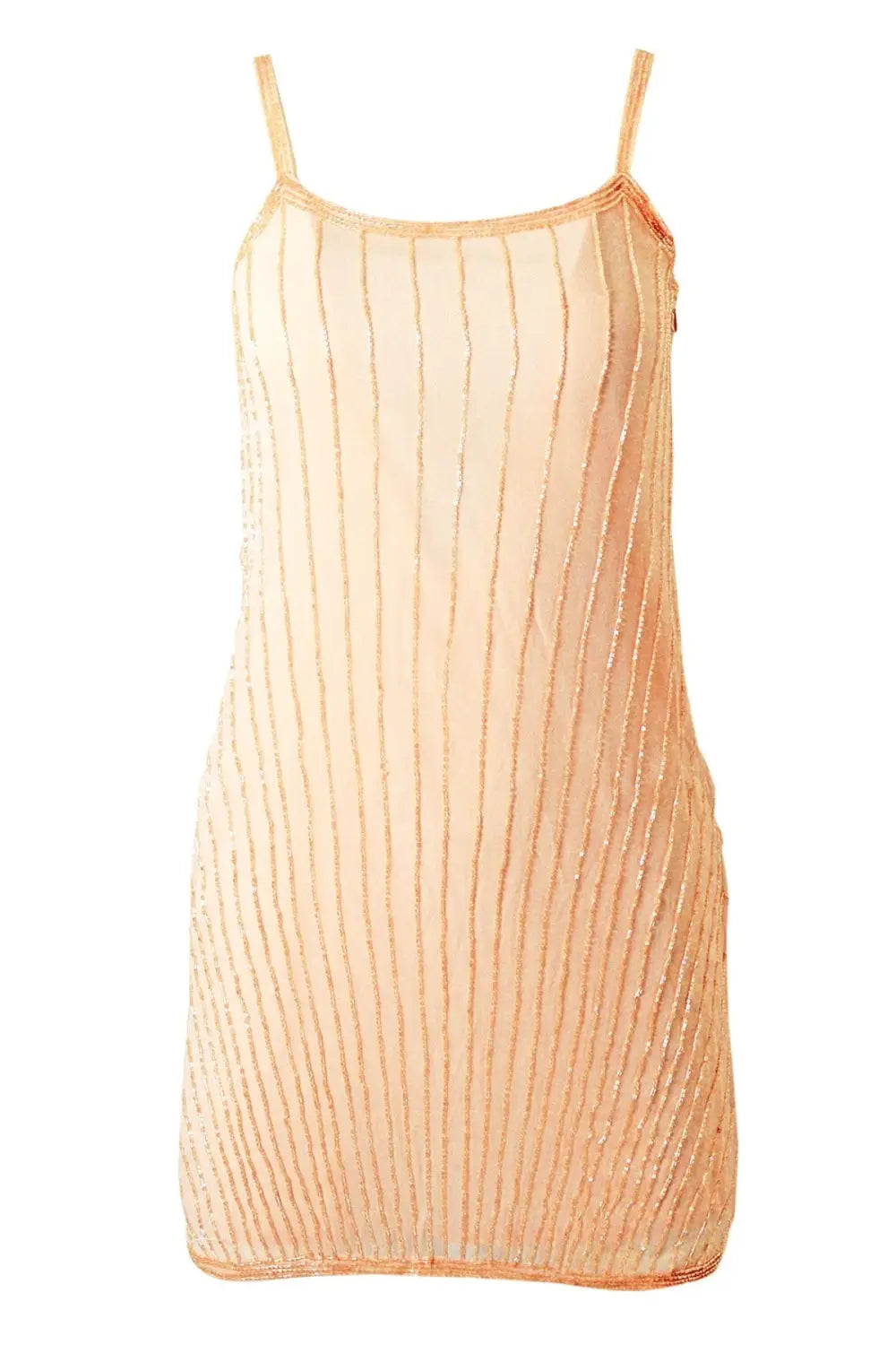 Peach 2025 striped dress