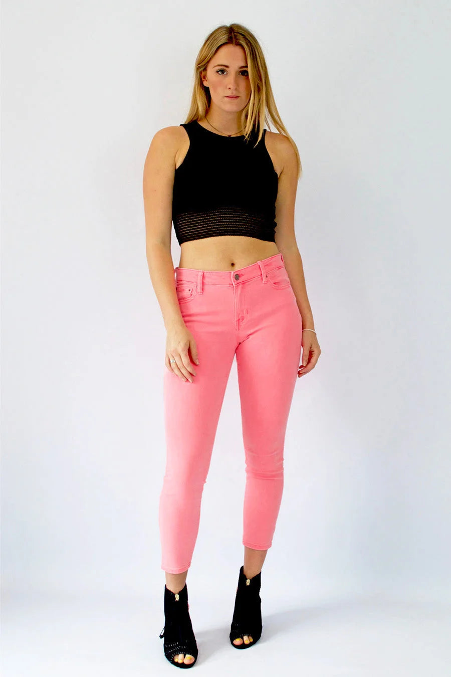 GAP Skinny Ankle Grazer Jeans Pink / 4 / Reg