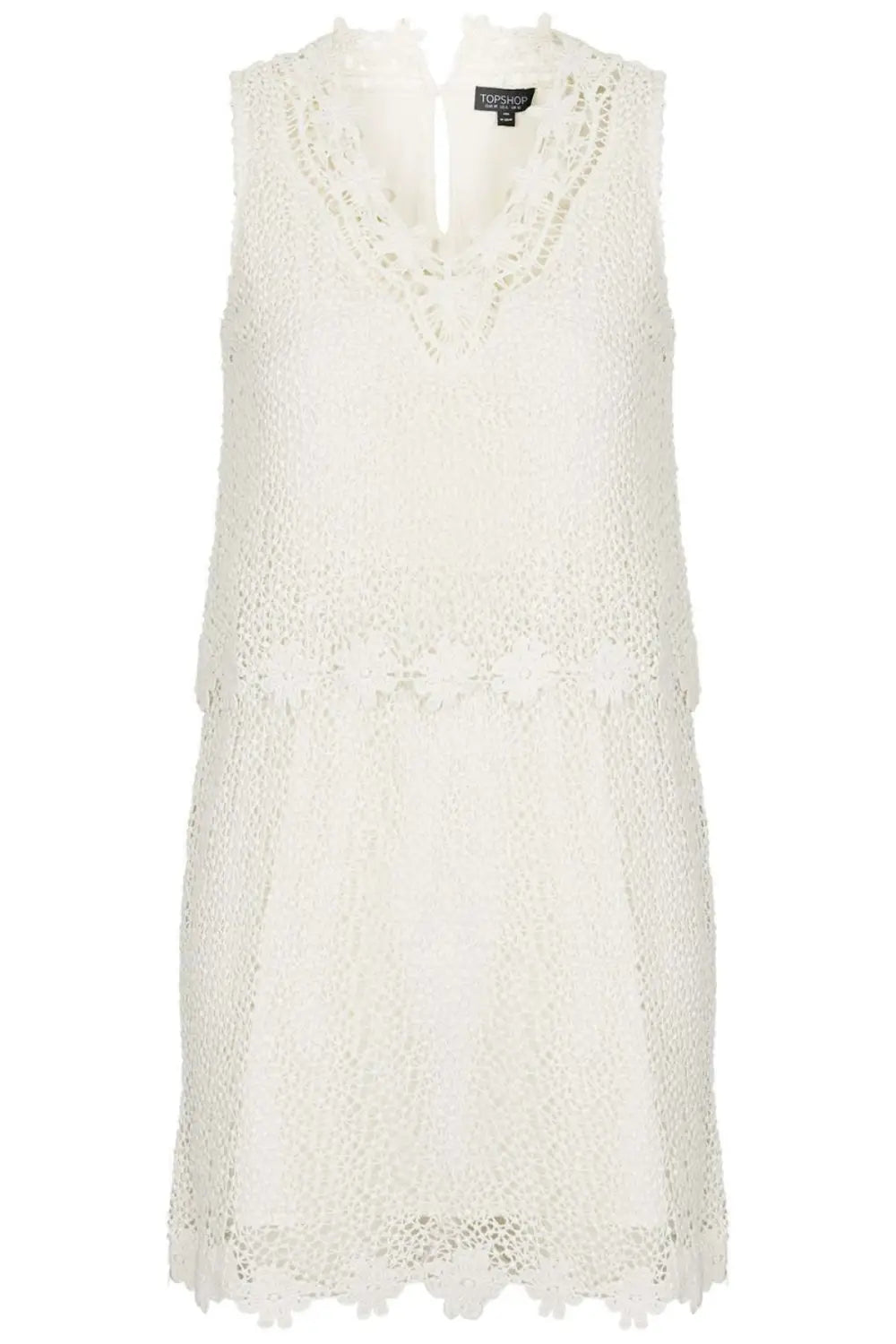 Topshop white 2025 crochet dress